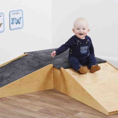Wooden Crawl Ramp - 3 Piece Set