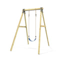 Rebo Glide Wooden Single Swing Set with Swing Seat – Dandelion (Dark Green Baby Swing) | OutdoorToys | Kids Outdoor Wooden Play Equipment for Gardens, Frame & Accessories Included