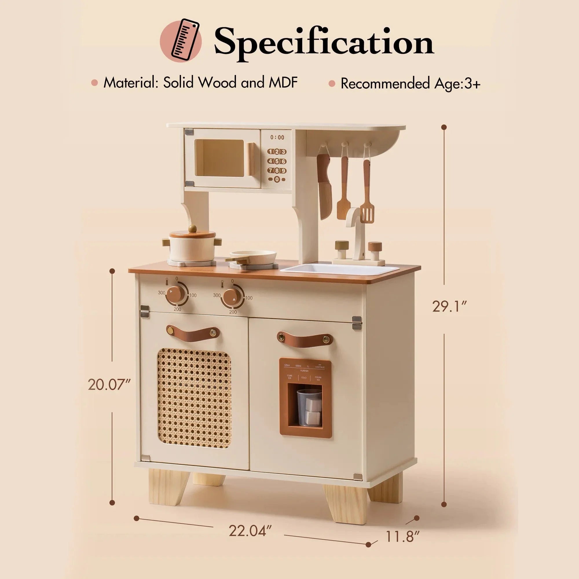 Yes Chef - Wooden Play Kitchen