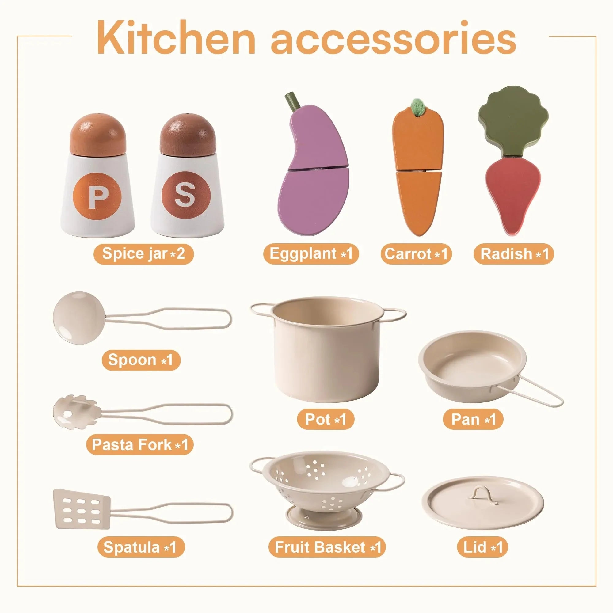 Tiny Chef - Wooden Play Kitchen
