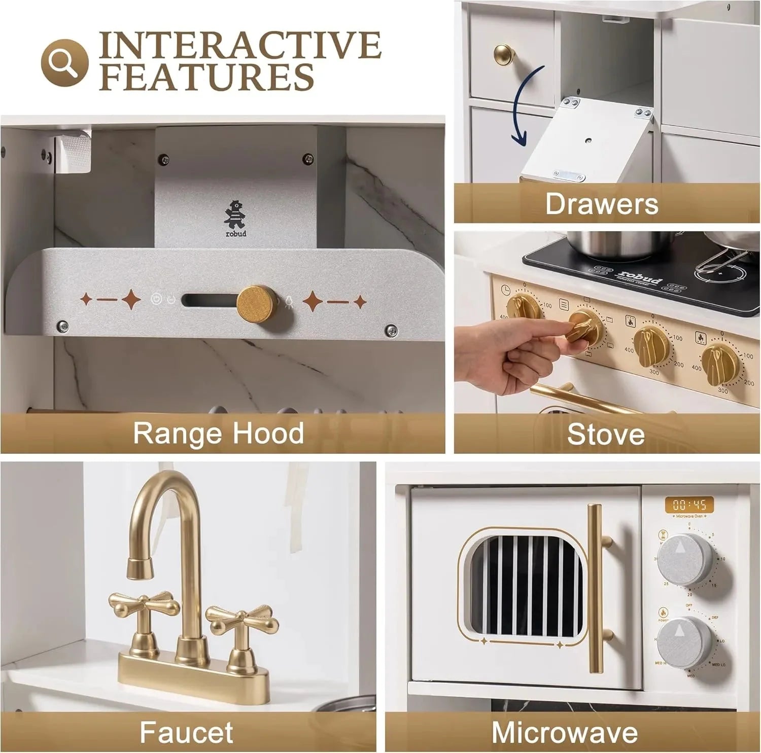 Tiny Chef XL - Wooden Play Kitchen