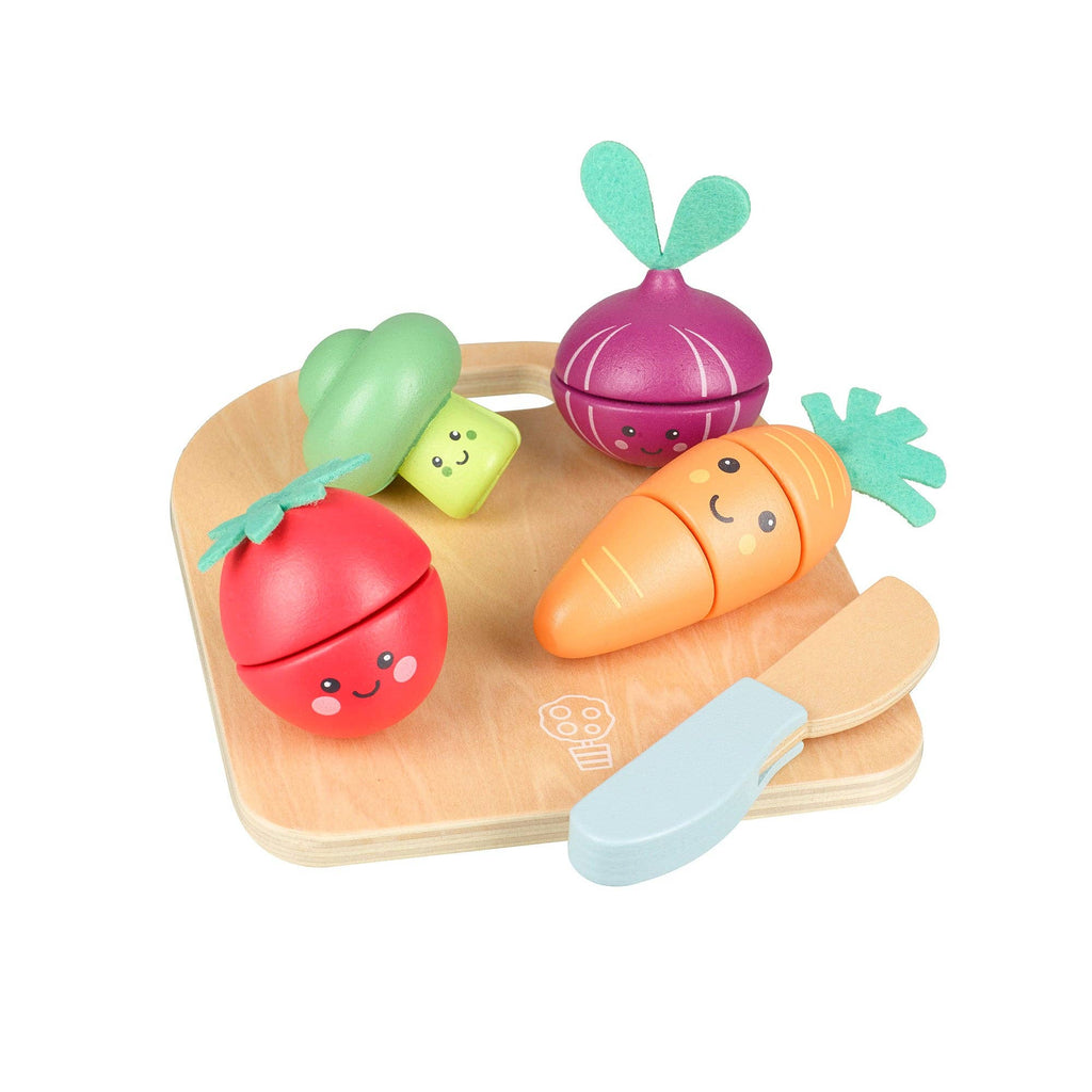 Happy Wooden Veggies Cutting Set – Montessori Wooden Play Toy